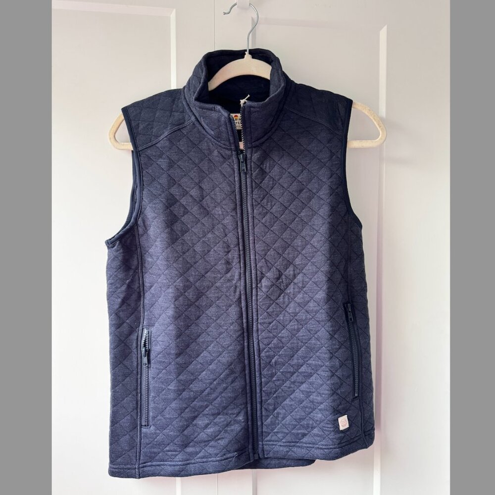 Marine Layer Women's Corbet Full Zip Vest in Navy New with Tags